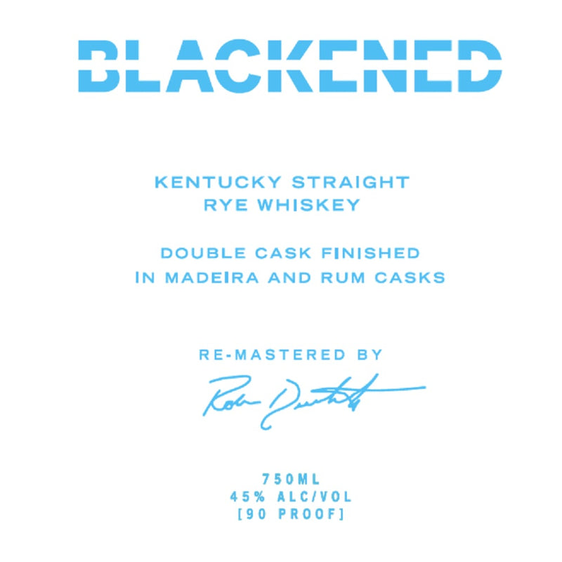 Blackened Double Cask Finished Kentucky Straight Rye By Metallica